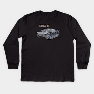 STuG III (Sturmgeschütz III) WW2 Armoured Fighting Vehicle Kids Long Sleeve T-Shirt